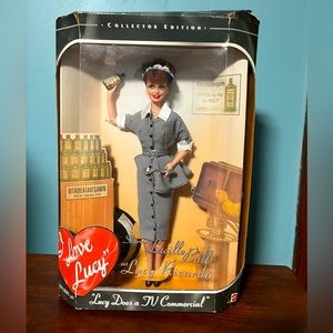 I Love Lucy does a commercial 1997 Barbie Doll in the box